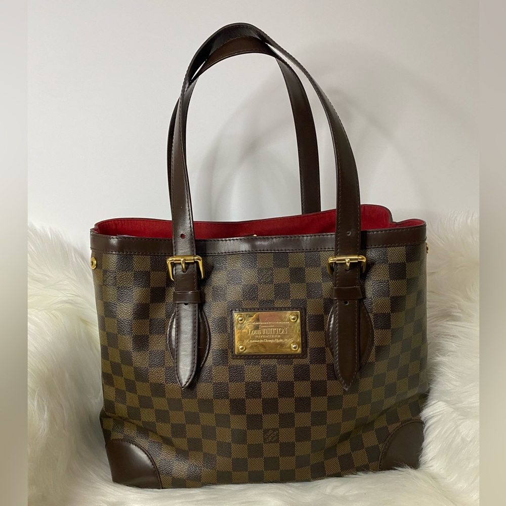 Pre Loved Louis Vuitton Hampstead MM Damier Ebene